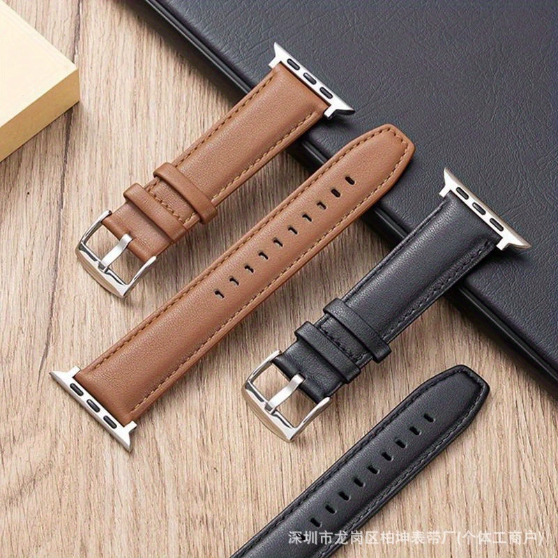Ремешок для часов из натуральной кожи, подходит для браслета Apple Watch, для мужчин и женщин, iWatch серия 876543Se стиль fashion