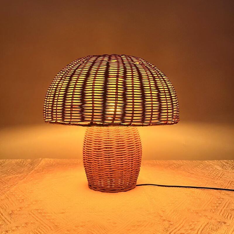 New Bohemian Style Bedside Lamp Decoration Table Lamp Creative Desktop Ornaments Mushroom Table Lamp