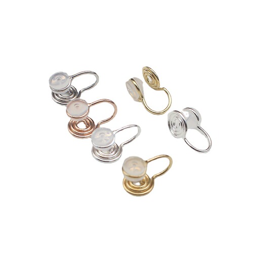 Mosquito coil disc ear clip converter invisible ear clip diy earrings earrings modified ear clips without pierced earrings U-shaped ear clip pads