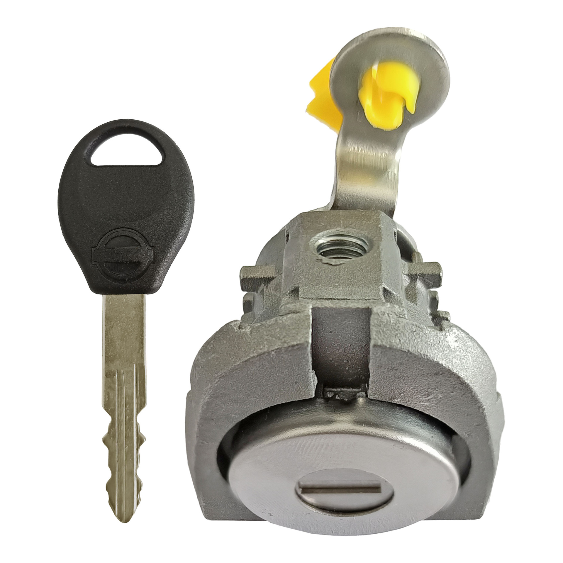 Aplicable a la cerradura de la puerta izquierda de Nissan, una llave, la cerradura central de Nissan, piezas de automóviles