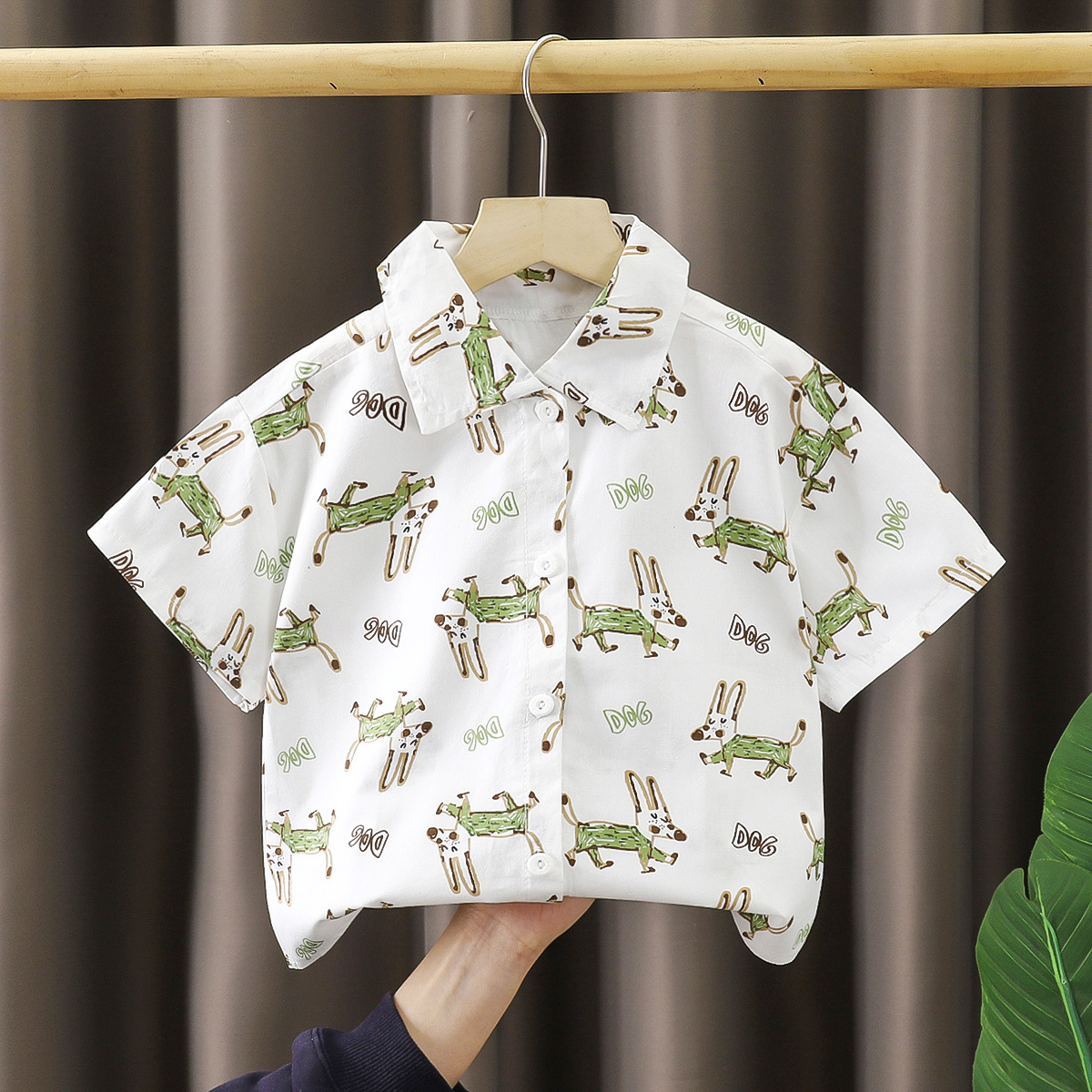 Camisa para niños verano nuevo estilo algodón puro para niños camiseta de moda para bebés top de manga corta verano para niños camisa para niños