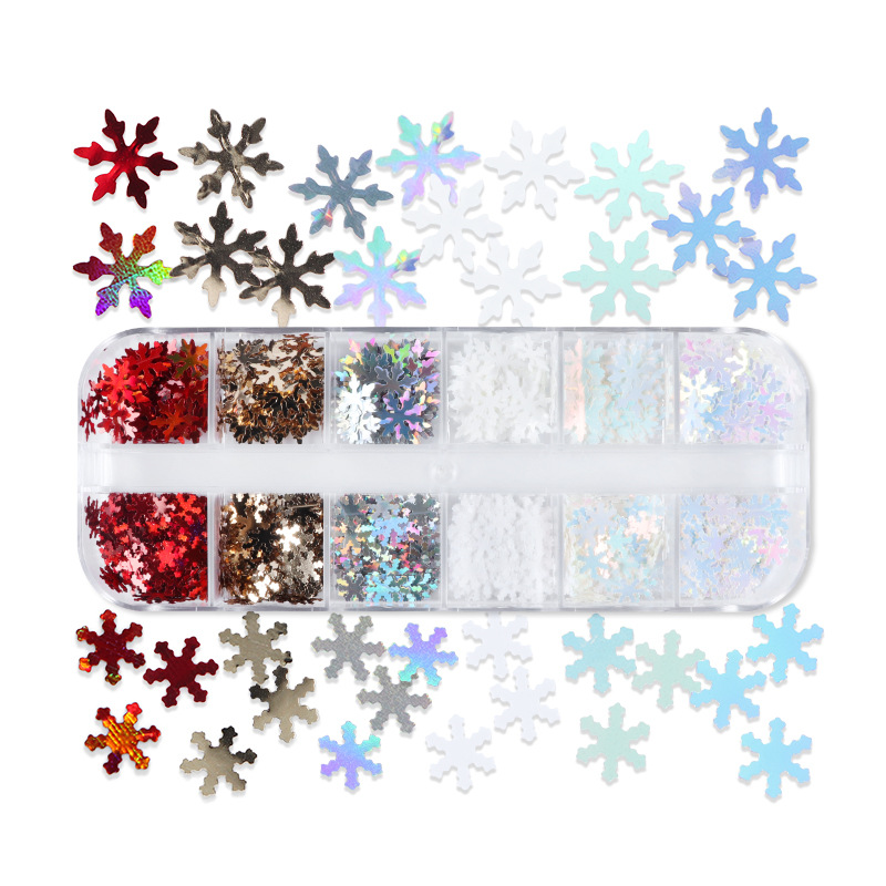 35g Weight Christmas Fashion Snowflake Pet Nail Decoration Accessories