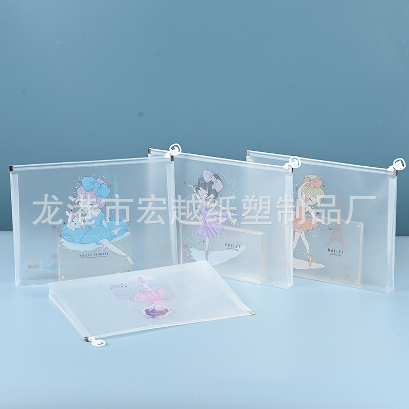 Bolsa impermeable de almacenamiento PP tamaño A4 A5 para oficina