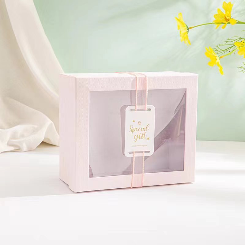 透明な窓付きブライズメイド記念品、高級女の子用口紅、香水、誕生日プレゼント、教師の日ギフトボックス|undefined