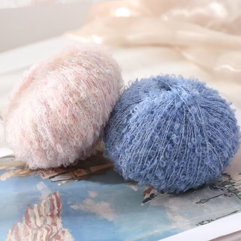 Wool Thread Pure Color Loop Yarn Wool Ball Crochet Stick Needle Handmade DIY Sweater Doll Scarf Small Things Knitting