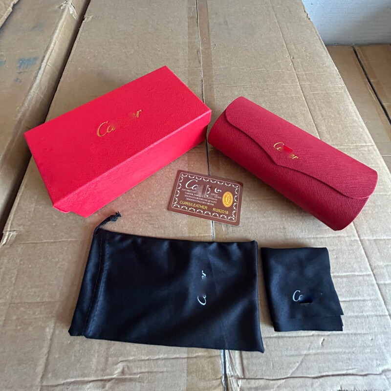 Card home glasses box high quality sunglasses box fashion red and black sunglasses box Europe and the United States cross-border in stock supply