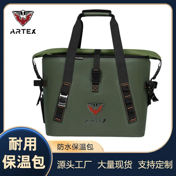 Outdoor Picnic Ice Pack Portable Tpu Insulated Backpack Fishing Tote Bag Camping Large Capacity Storage Bag Cross-Border Model
