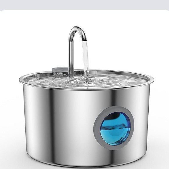 ソースファクトリー ステンレス製スマートペットウォーターディスペンサー 自動循環水 3.2L 大容量 猫給水器|undefined