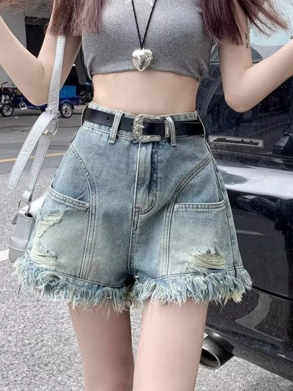 Tide, джинсовая юбка, шорты, тонкие брюки для отдыха, oversize