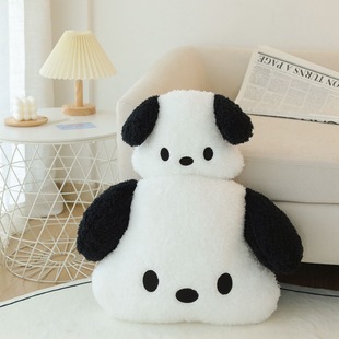[Factory] Black and White Dog Plush Toy Pillow Doll PC Pacha Dog Doll Pillow