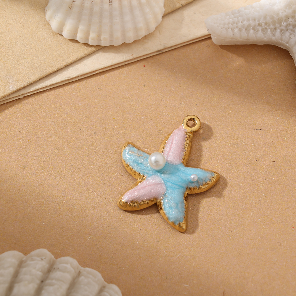 4g Weight Pendant Jewelry Making Type Charms Classification 1 Piece Quantity 304 Stainless Steel Material Shell Pattern All Seasons Season Polished Finish Plating Design Beach Style 1 Piece 304 Stainless Steel Shell Polished Pendant Charms 29