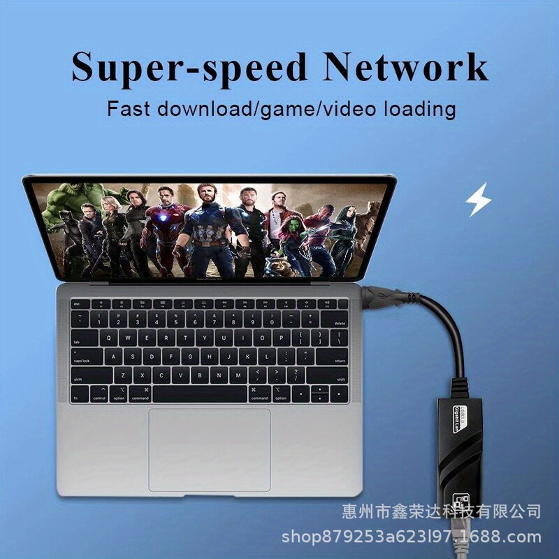 高速USB3.0百兆ネットワークカードドライブレスTYPE C回転RJ45百兆有線ネットワークカードパソコン外付け変換器|undefined