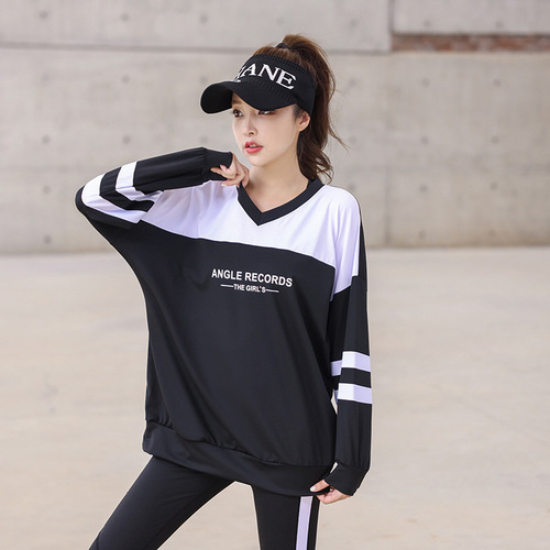 Women's Outdoor Yoga Top, Loose Plus Size Long Sleeve Outerwear Fitness Clothes, Wholesale New Arrival