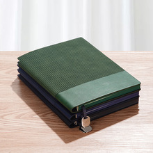 a5笔记本软皮高档商务批发定制笔记本简约办公记事本套装可印logo