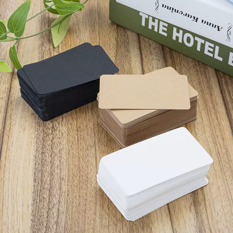 单词卡空白小卡片硬卡明信片书签留言记忆卡片写字卡片随身便携