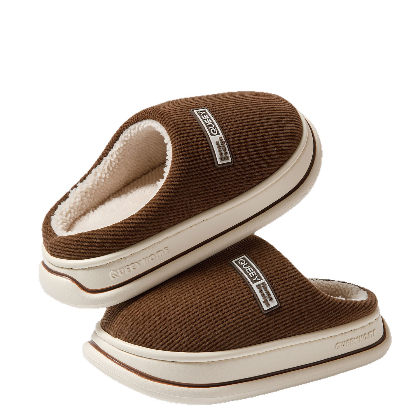 Pantofole in cotone da uomo, autunno e inverno, antiscivolo, con suola spessa, antibatteriche, deodoranti, morbide, calde, 2026 nuove pantofole in cotone da coppia per donna