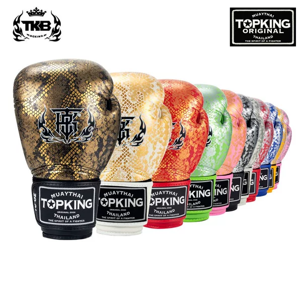 Tkb Thailand Imported Python Boxing Gloves for Adults Topking Men's and Women's Martial Arts Fighting Muay Thai Training Boxing