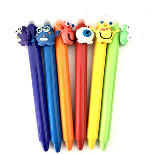 Monster Press Erasable Pen 0.5mm Erasable Refill Student Hot Erasable Black Pen Easy to Erase Blue Bullet