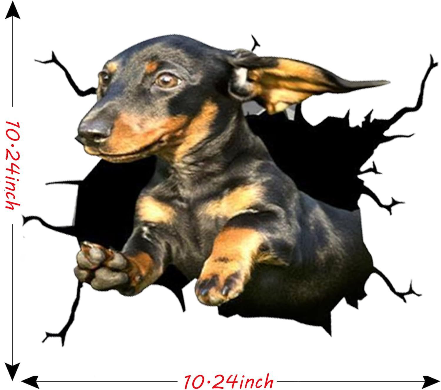 Transfronterizos muchos perros Labrador 3D animal auto decoración pegatinas vinilo ventana pegatinas parachoques