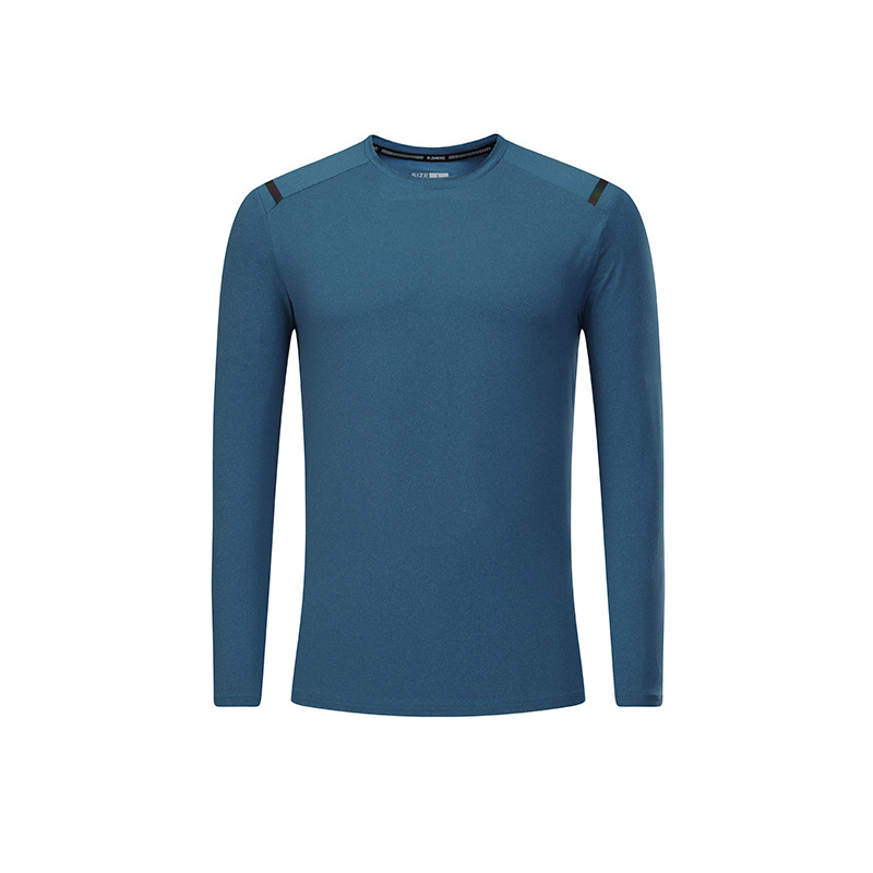 Camisetas deportivas de secado rápido para hombre, estilo europeo y americano, de manga larga, ajustadas, elásticas, para baloncesto, correr, entrenamiento físico