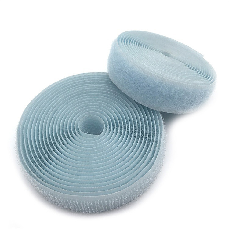 Inventario al por mayor Fitness Velcro en negro y blanco color nylon hebilla gancho texturizado hebilla hembra