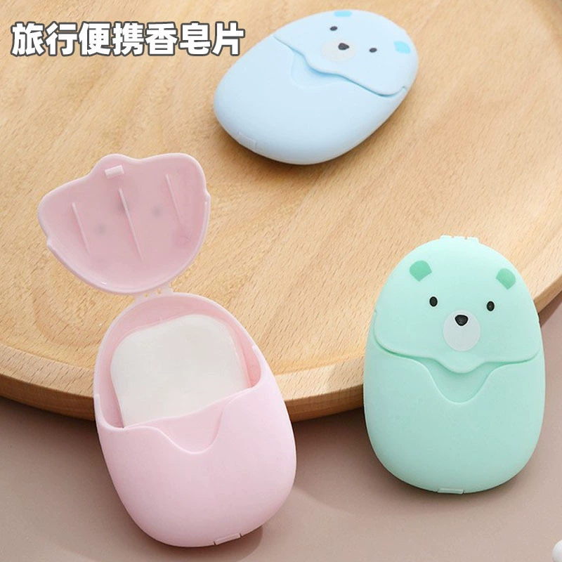 50 штук мыльной бумаги для путешествий, портативные одноразовые гигиенические мини-таблетки для мытья рук
