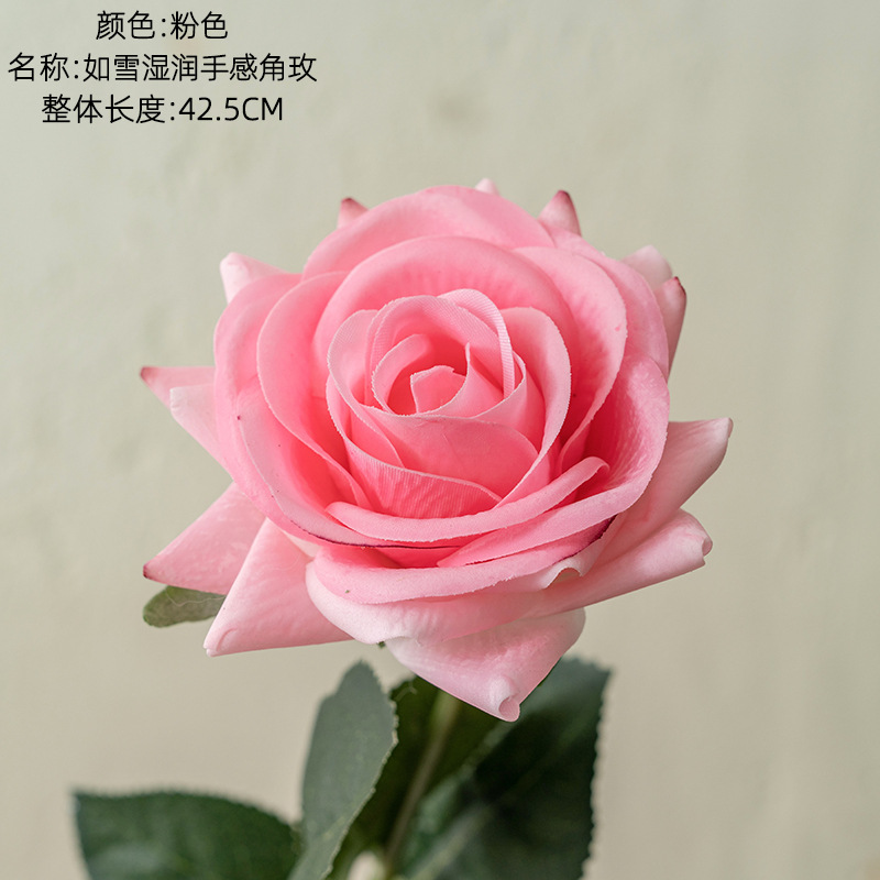 INS estilo Toque Hidratante Rosa fábrica de flores artificiales decoración del hogar de la boda que sostiene la pared de la flor falsa MW60000