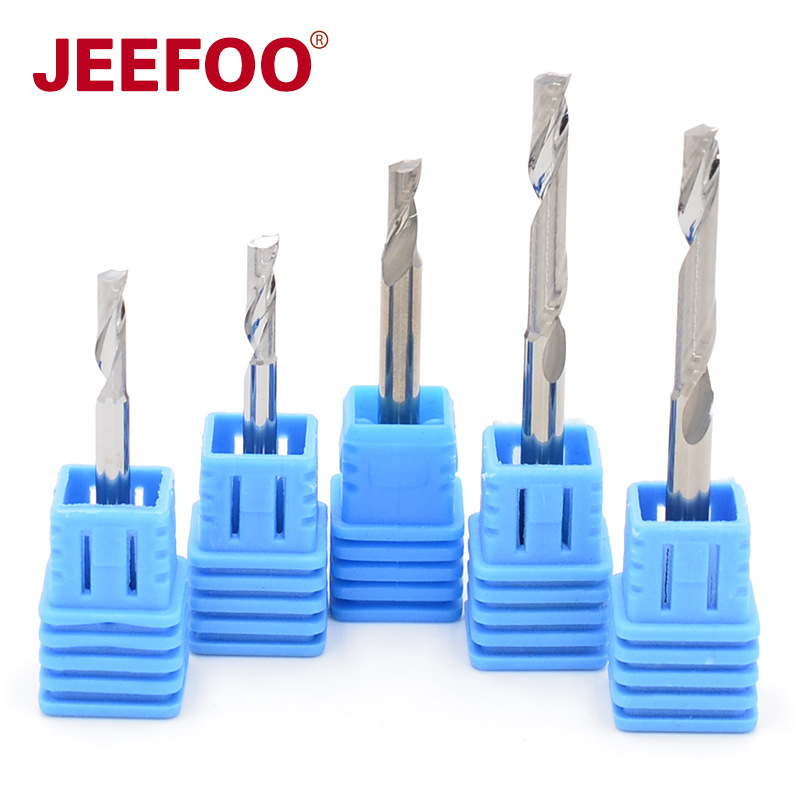 杰峰A级单刃铝用刀螺旋不粘刀抛光钨钢铣刀CNC数控精雕机刀具LC