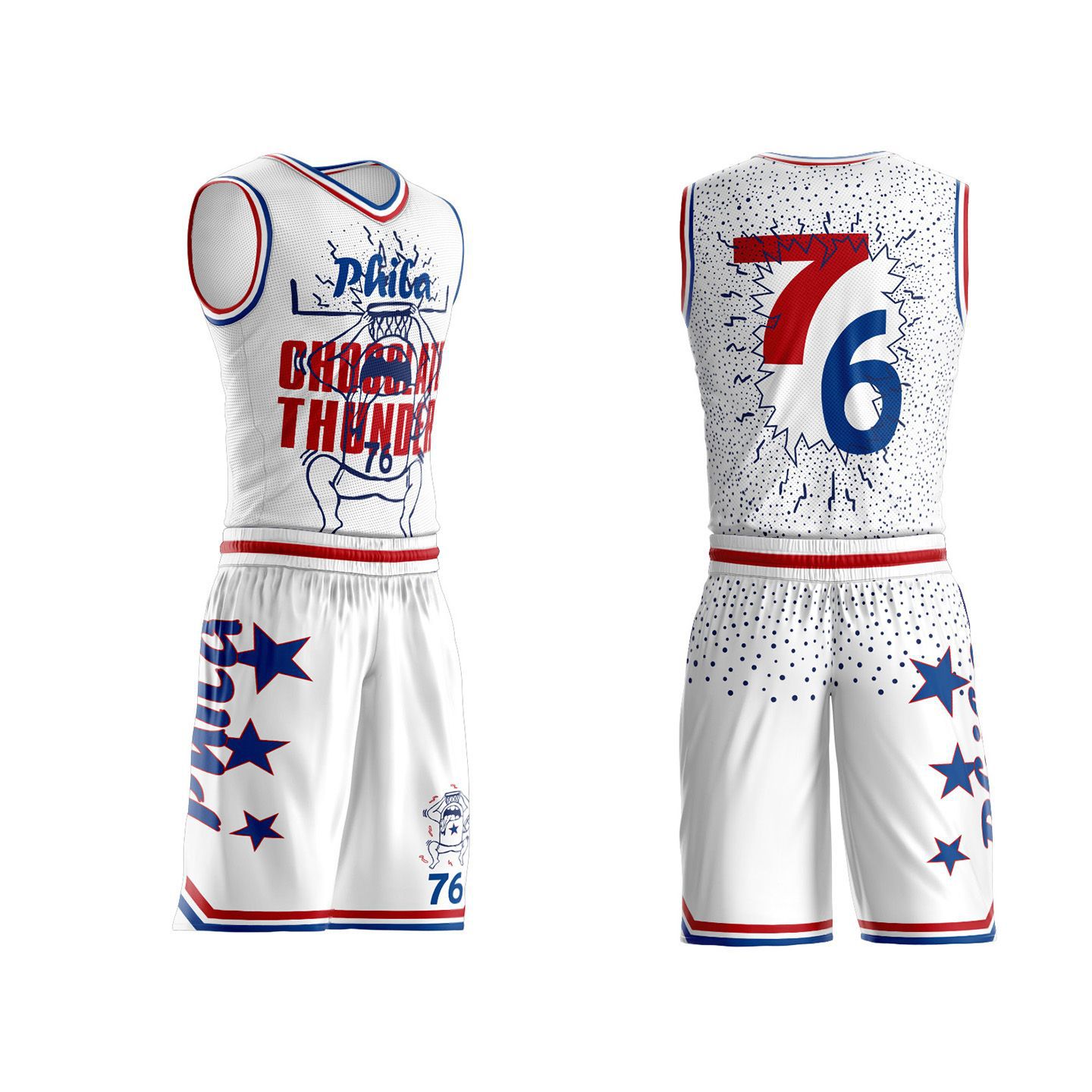 Full Body Digital Free Printing Basketball Uniform Suit Customized Training Team Uniform American Uniform College Student Quick-Drying Game Uniform