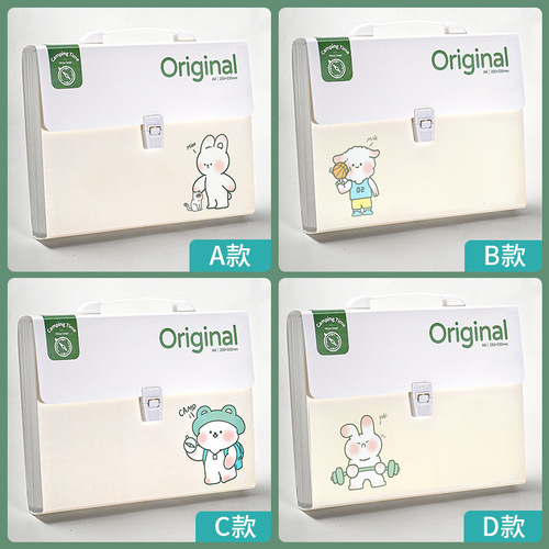 A4 Folder Exam Collection Bag Multi-layer Transparent Insert High School Junior High School Student Archive Exam Paper Holder Document Classifier