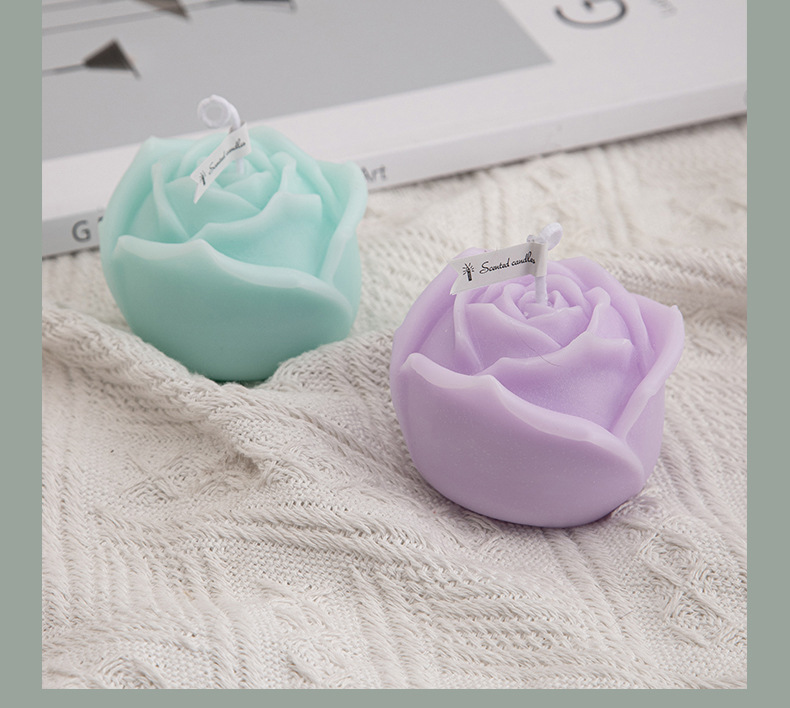 Simple Style Flower Paraffin Scented Candle display picture 3