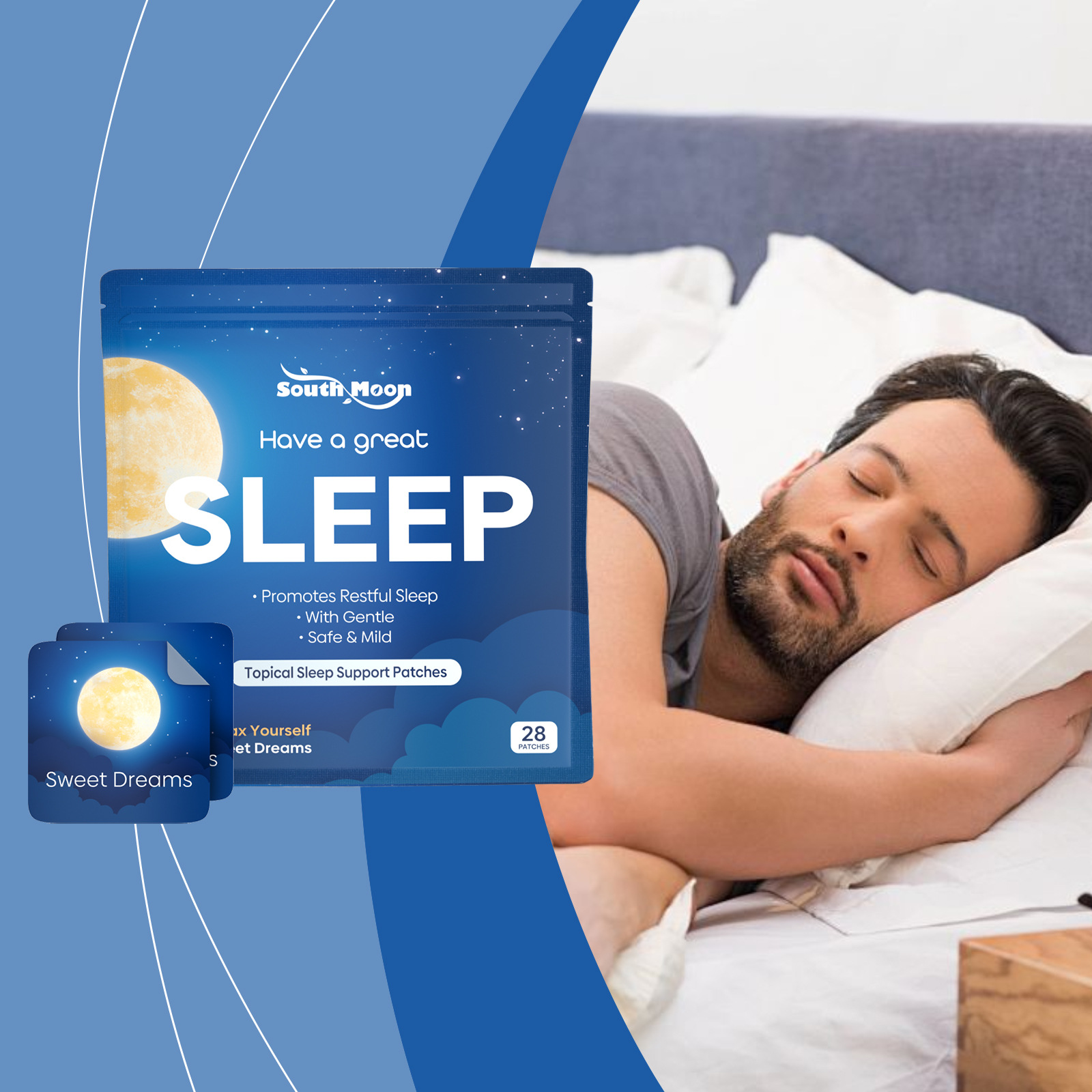 South Moon Sleep Care Patch Daily Care for a Peaceful and Restful Night Gentle Care Portable Patch