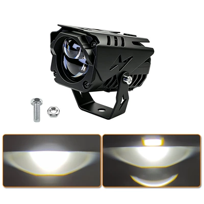 Motorcycle Spotlights, Car Electric Vehicle Led External Headlights, Modified Lenses, High and Low Beam, Super Bright Auxiliary Lights (Motorcycle headlights, headlights) - high-and-low-beam-white