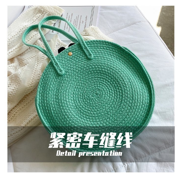 Fashion Straw Shoulder Round Bag Wholesale display picture 17