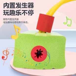 Factory Direct Sales Kindergarten Children's Audio Frog Jumping Toys Outdoor Bouncing Shoes Flash Jumping Hot Style Sensory Training