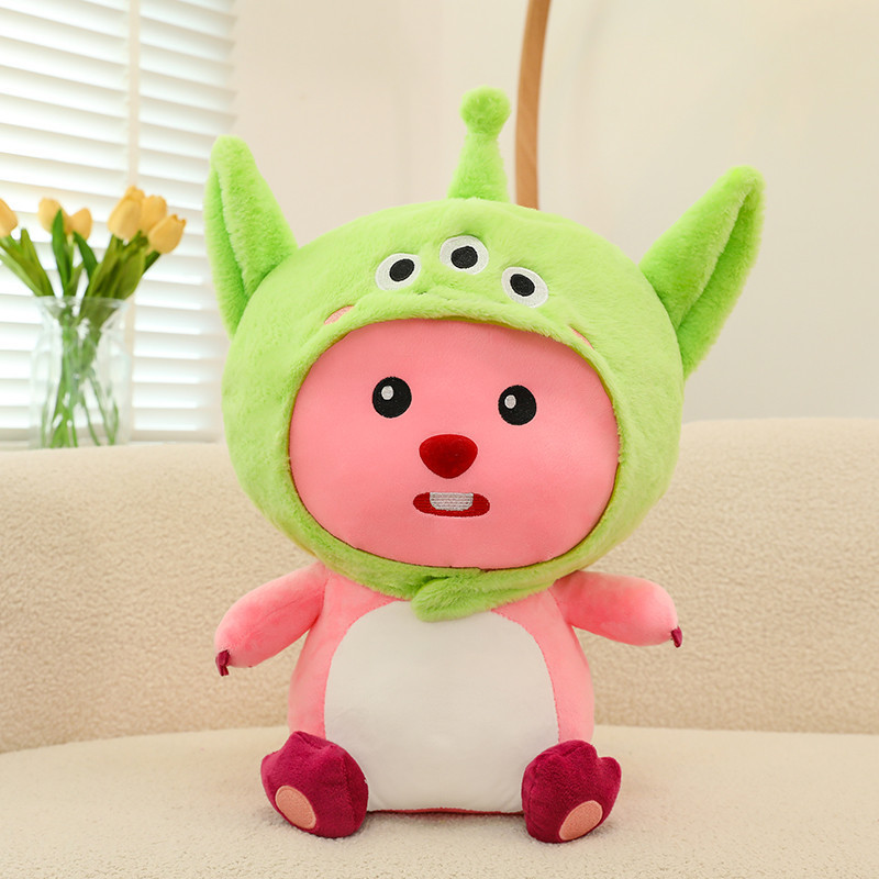 Popular en línea popular cross-dressing lindo Beaver Ruby loopy pargo asado muñeca de peluche de juguete ventas directas de la fábrica