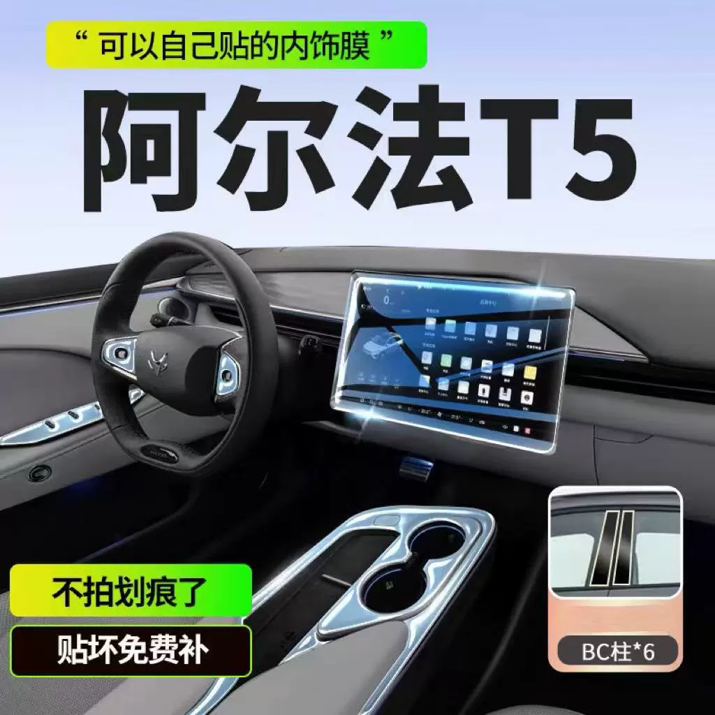 24-25 моделей полярной лисы Alfa T5 специальная пленка для внутренней отделки Центральная контроемая пленка навигационная пленка экран защитная пленка TPU модификация