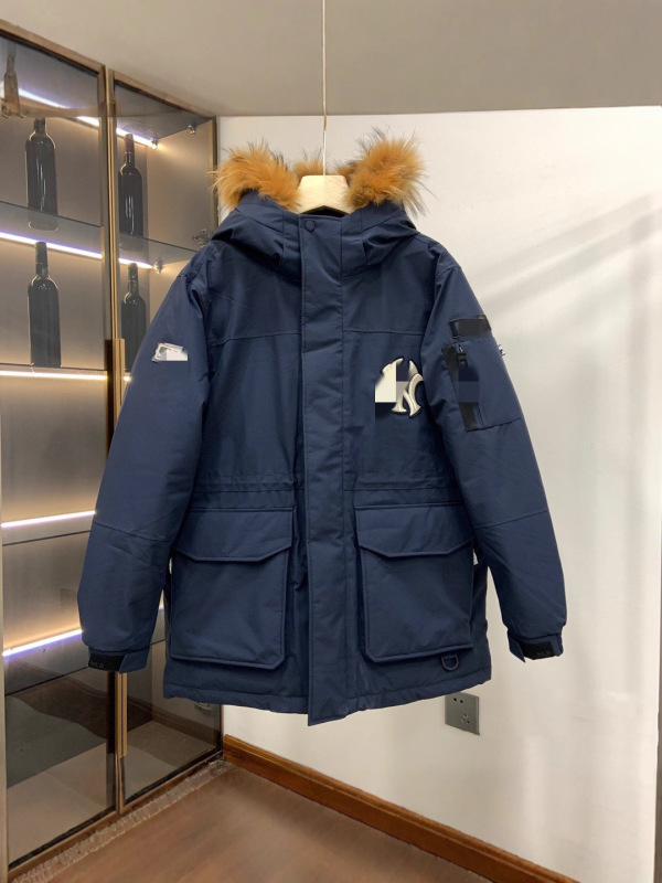 现货高版本明星同款MLB大毛领情侣款羽绒服9902 批发价格私信|undefined