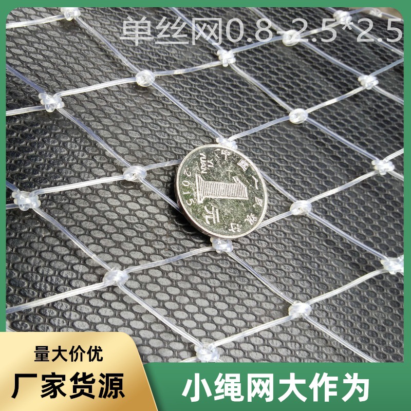 深圳惠州阻燃尼龙网 单丝隐形网 阳台防护网 球场隐形天网 防坠网