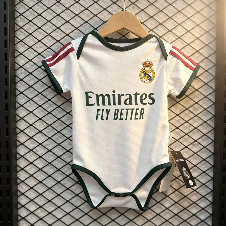 2627 Season Real Madrid Baby Romper Football Crawling Suit Brazil Bb Romper Short-Sleeve Baby Clothing Cross-Border 2627 Season Real Madrid Baby Romper Football Crawling Suit Brazil Bb Romper Short-Sleeve Baby Clothing Cross-Border