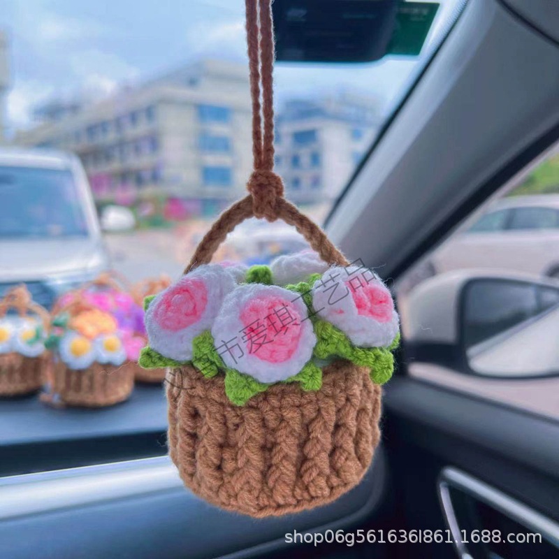 [완성차 매달아] 그라데이션 핑크 장미