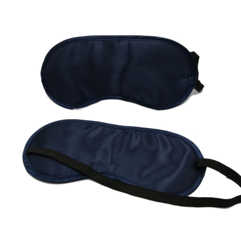 Máscara de ojos venta directa de fábrica máscara de Ojos de satén al por mayor publicidad de viajes aéreos máscara de ojos sombreado máscara de Ojos de sueño Personalización de color
