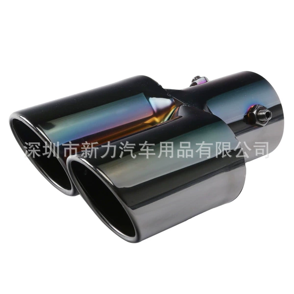 Straight beveled mouth-titanium black