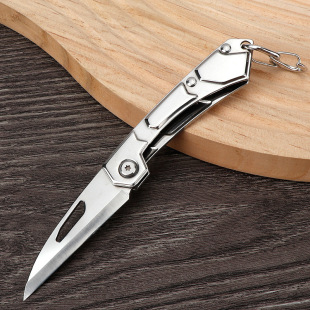 Folding Knife Outdoor Stainless Steel Self-Defense Knife Portable Folding Knife Fruit Key Knife Survival Knife Sharp Knife