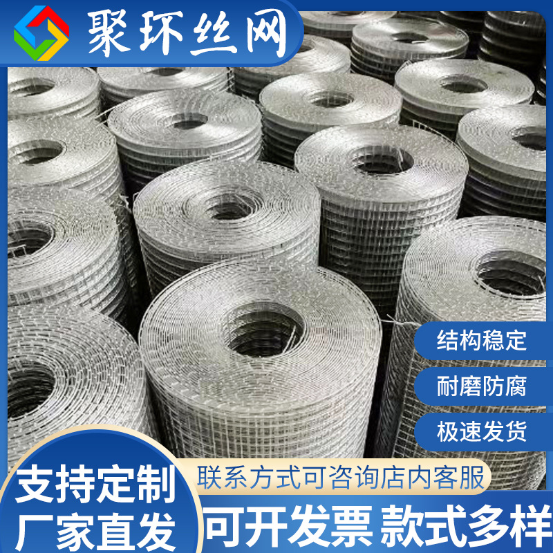 镀锌电焊网养殖围网热冷镀锌铁丝网建筑抹墙电焊网格网钢丝网