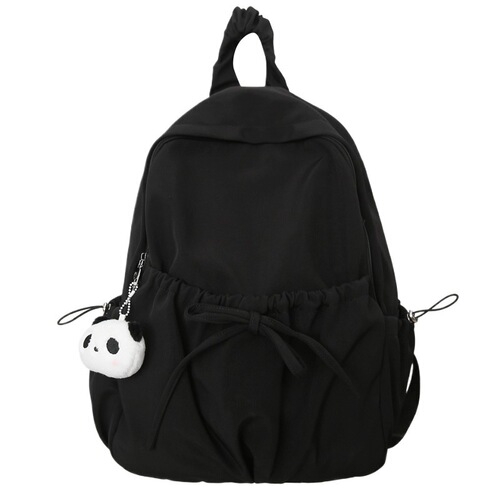 Backpack for Girls Students (3-6 years) - Pure Color Simple Double Strap Bag, Mallow Color, Suitable for Primary and Middle School Students, Study Commute Bag