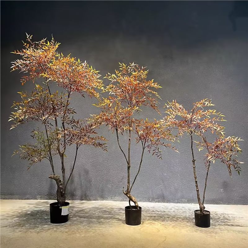 模擬緑の植物北欧スタイルの緑の植物南天竹鉢植え屋内窓床景観装飾緑の植物|undefined