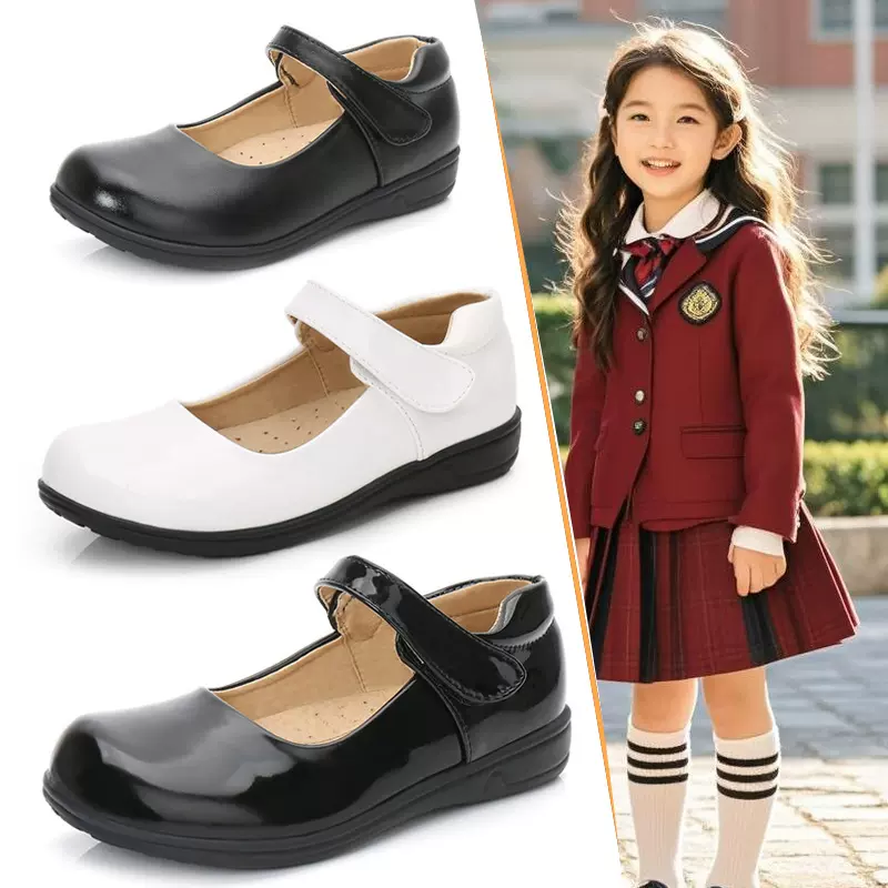 2025夏季韩版公主女童皮鞋儿童学院演出小皮鞋学生表演软底单鞋子