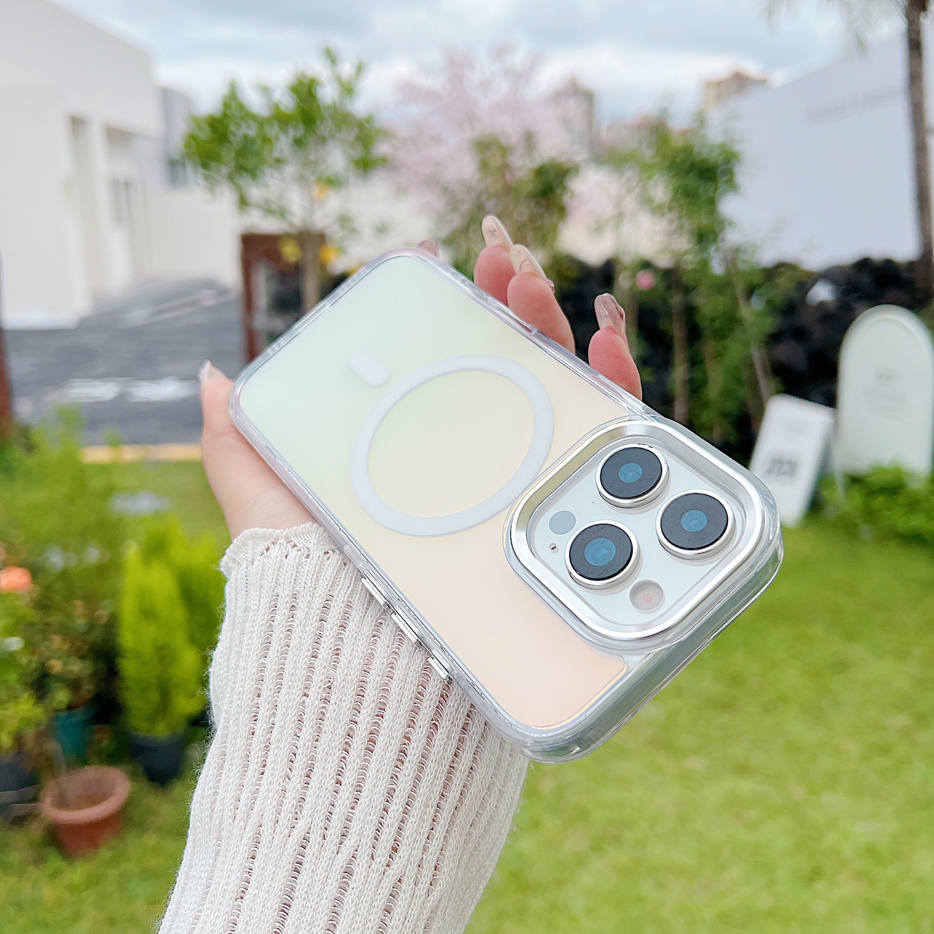 Funda magnética camaleón bright shadow para iphone y samsung_voghion.com