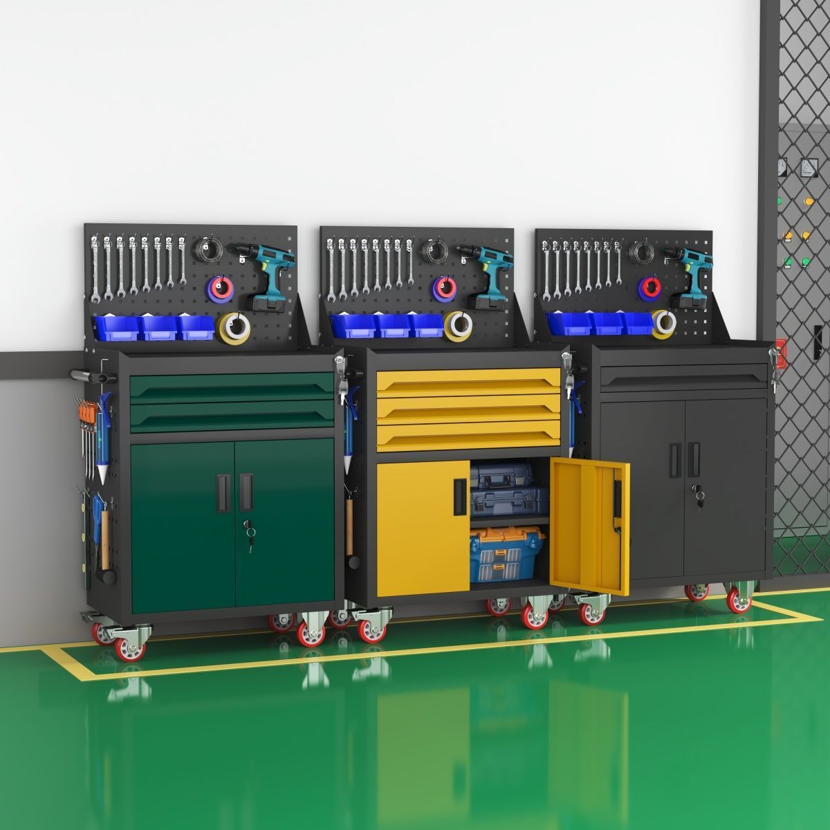 汽修工具车抽屉五金维修手推箱多功能移动重型工具矮柜车间工作台